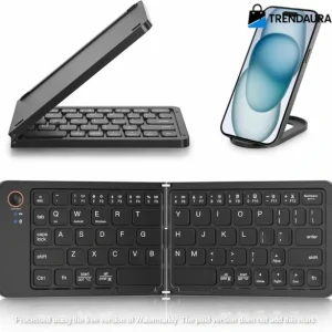 GearUP B023 Rechargeable Ultra Slim Folding Pocket Bluetooth Keyboard
