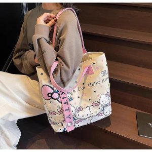 Cute Hello Kitty Large Capacity Tote Bag
