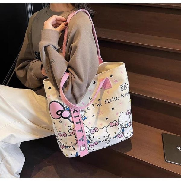 Cute Hello Kitty Large Capacity Tote Bag